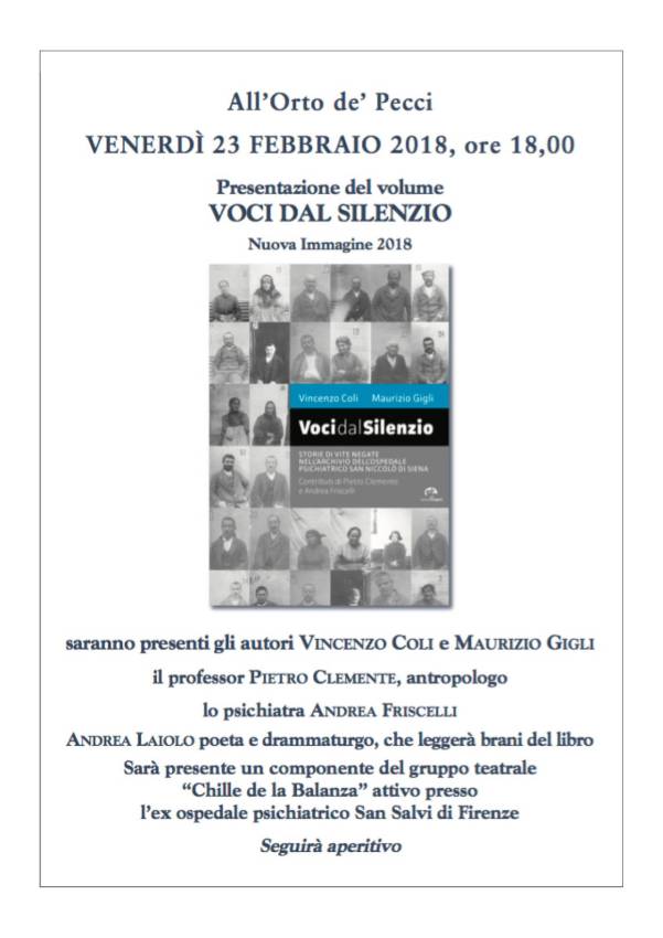 locandina voci silenzio